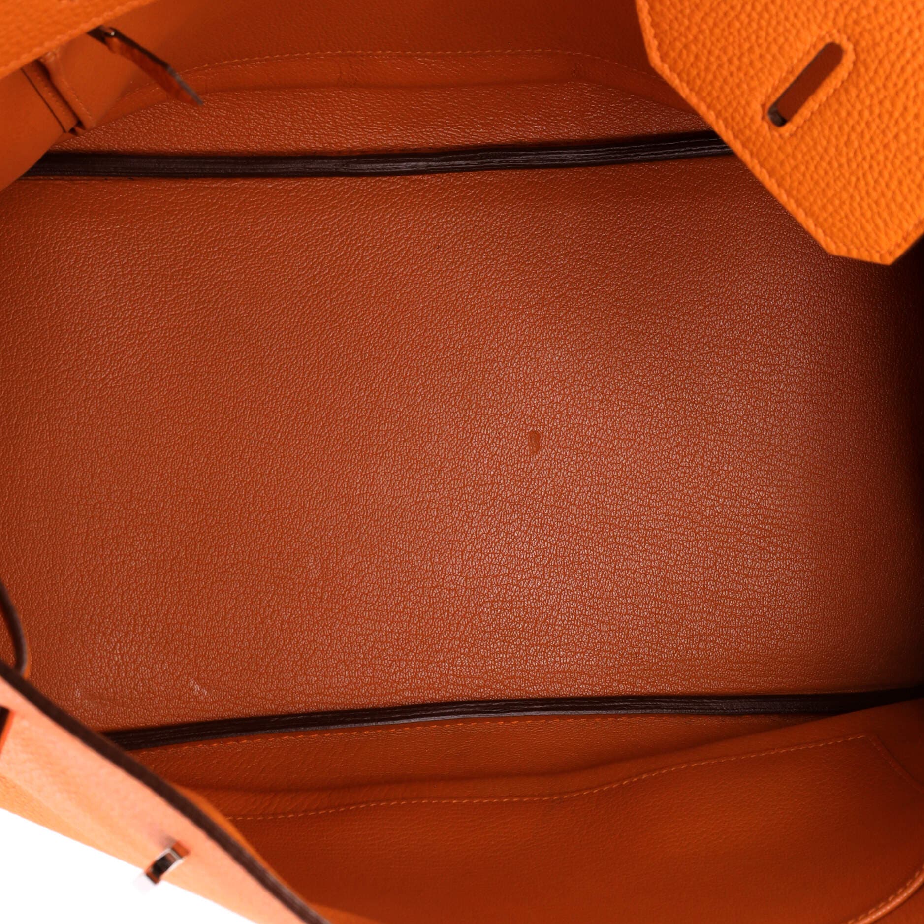 Birkin Handbag Orange Togo with Palladium Hardware 35, Alternate, color, Orange