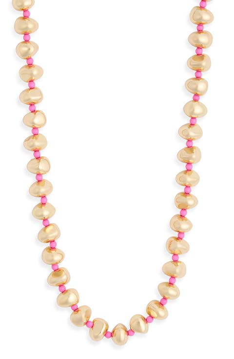 Metallic Beaded Necklace