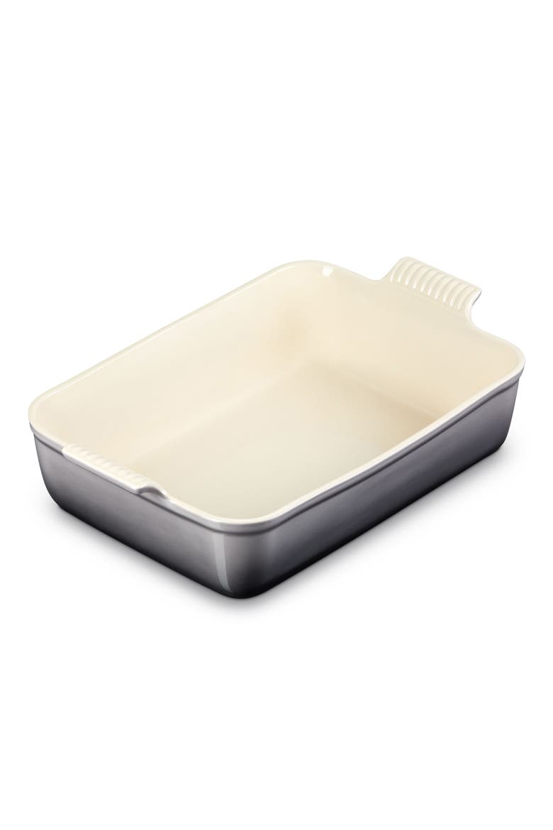 Heritage Stoneware Deep Lasagna Dish, Alternate, color, OYSTER