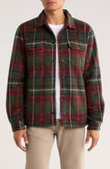 Rainforest Edgewood Plaid Bonded Fleece & Faux Shearling Jacket