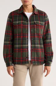 Rainforest Edgewood Plaid Bonded Fleece & Faux Shearling Jacket