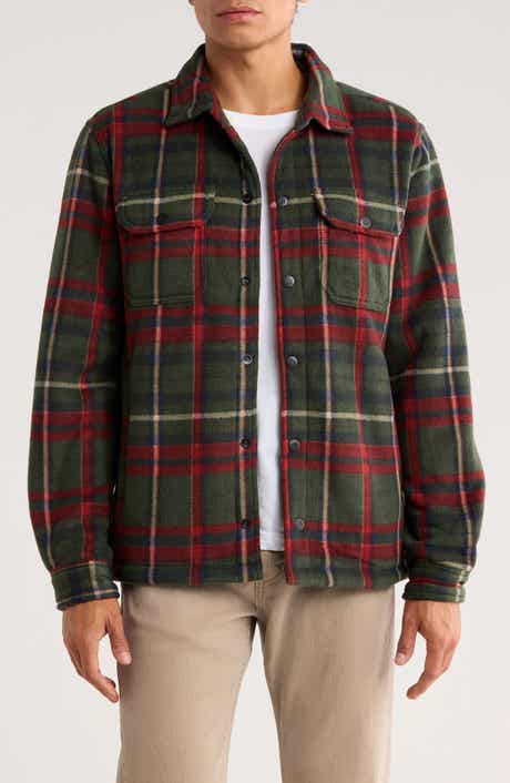 Rainforest Edgewood Plaid Bonded Fleece & Faux Shearling Jacket