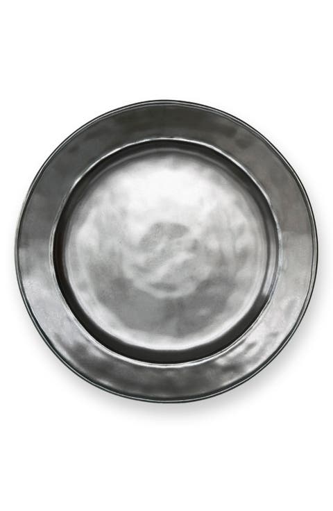 'Pewter' Stoneware Dinner Plate