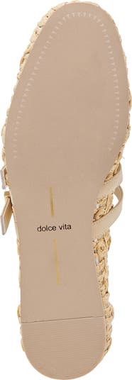 Dolce Vita Baylee Sunflower Raffia Flat (Women) | Nordstrom
