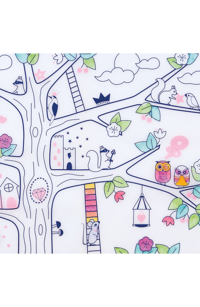 Scrunch Magic Tree Reusable Coloring Mat & Washable Markers, Alternate, color, Multi
