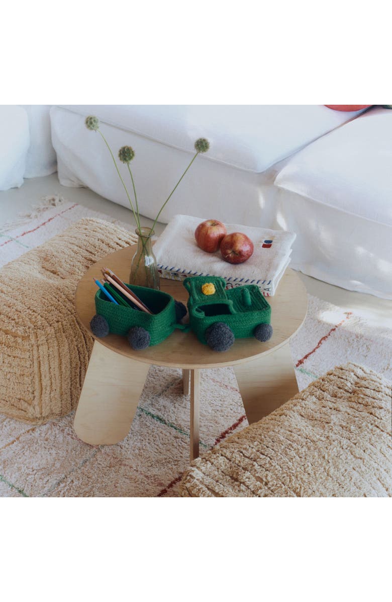 Lorena Canals Basket Tractor, Alternate, color, Green