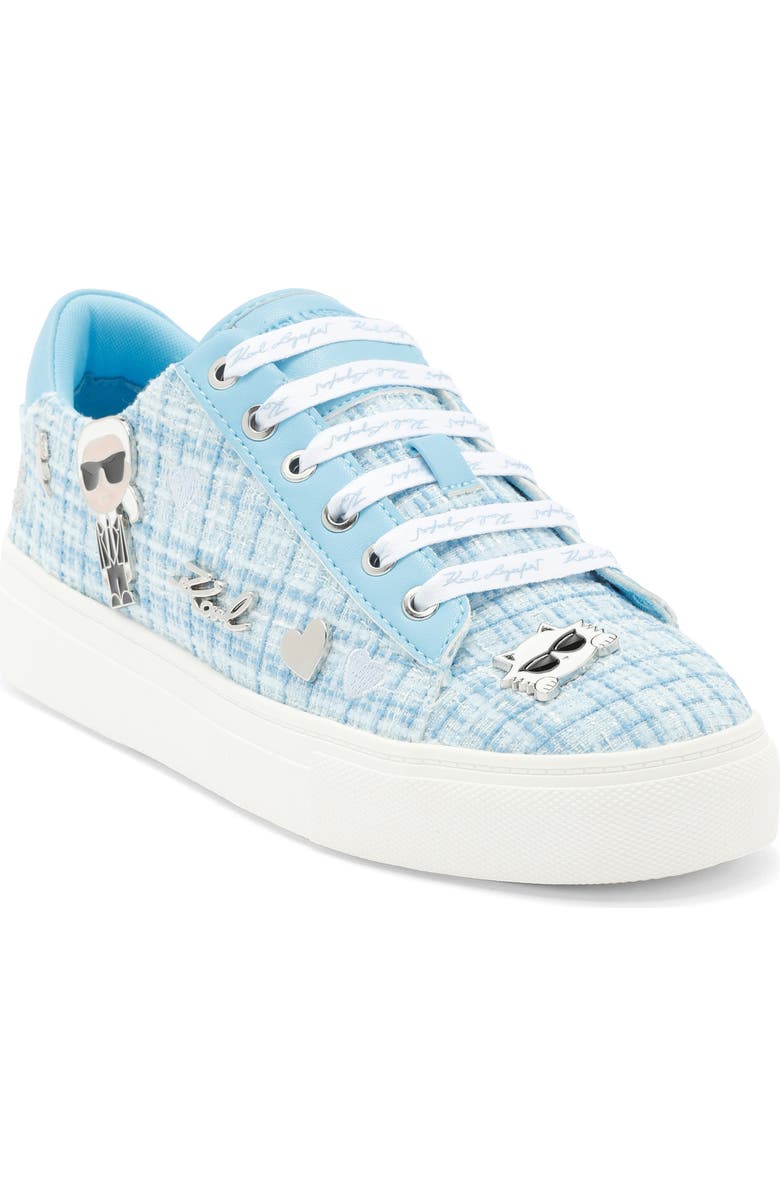 KARL LAGERFELD PARIS Cate Pins Sneaker, Main, color, Baltic Blue