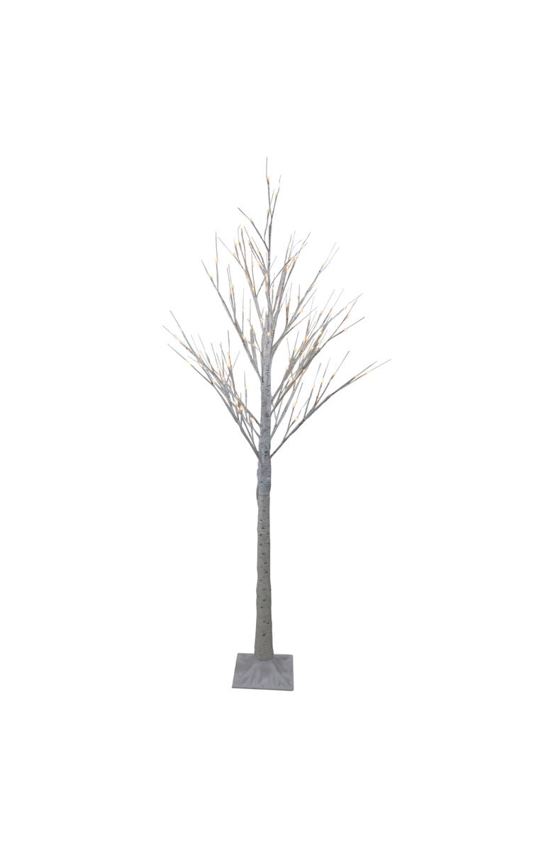 Northlight LED Lighted Christmas Birch Twig Tree Outdoor Decoration - 6' - Warm White Lights, Main, color, 