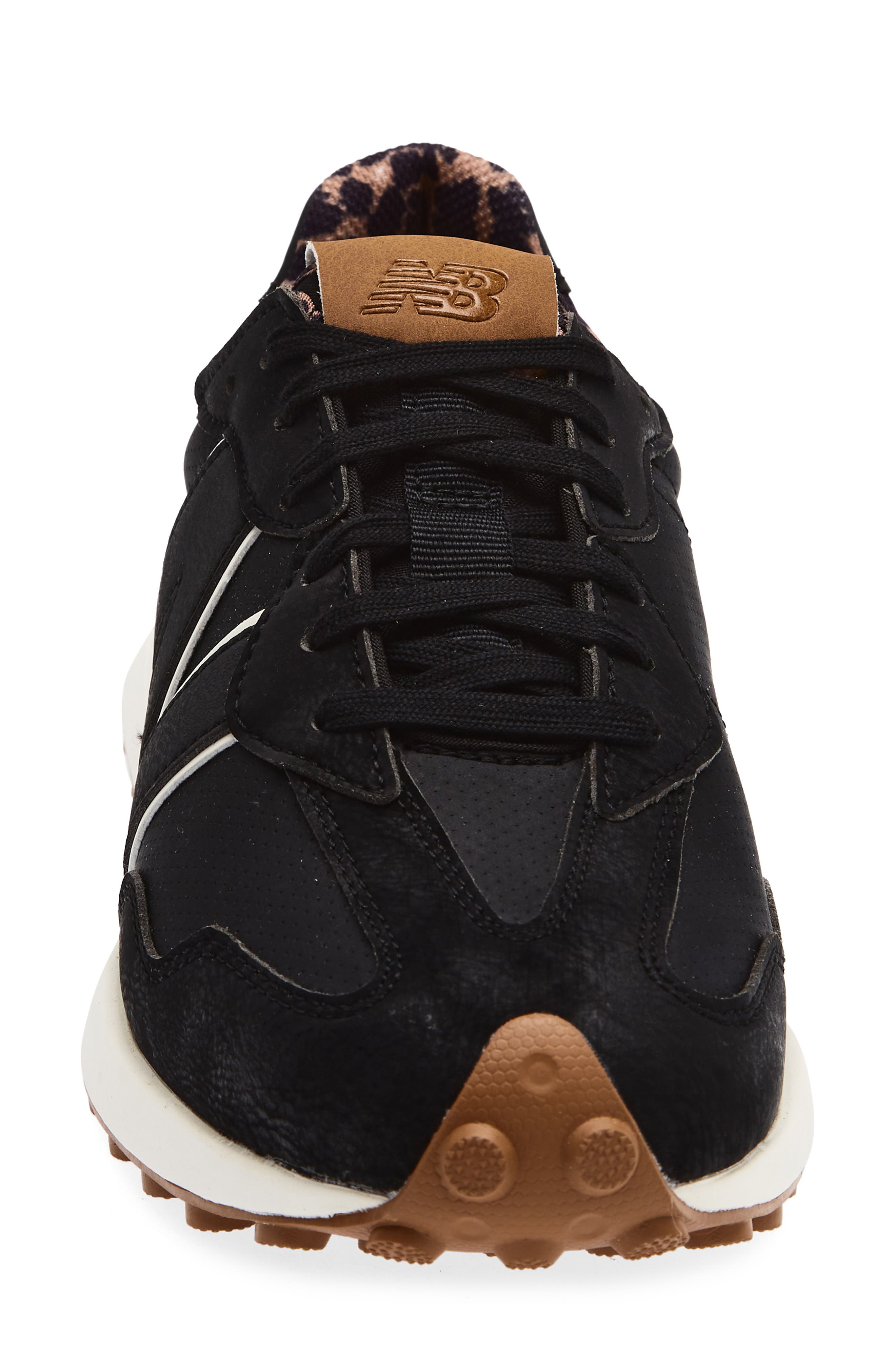 New Balance 327 Waterproof Spikeless Golf Shoe, Alternate, color, True Black