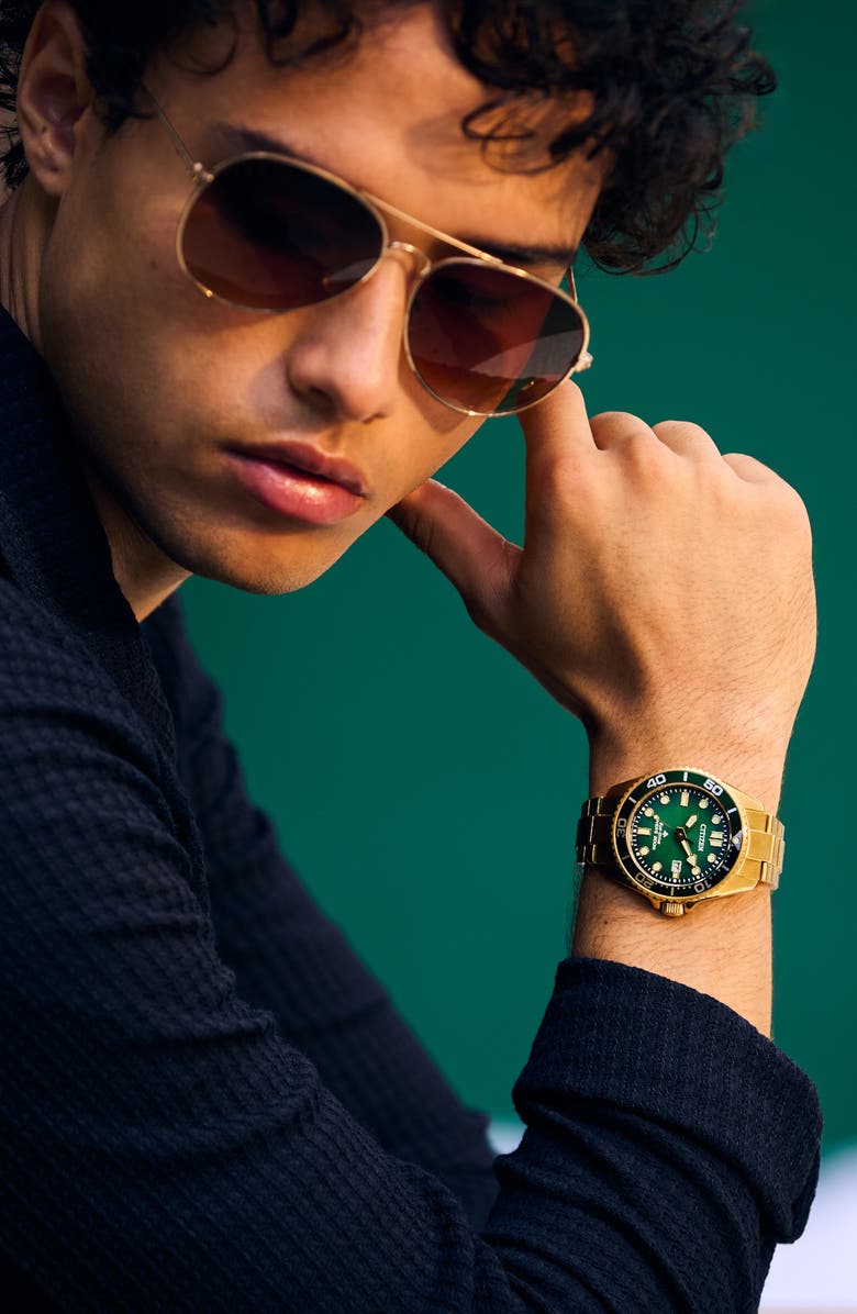 Citizen Promaster Sea Eco-Drive Diving Bracelet Watch, 41mm, Alternate, color, Green/ Gold-Tone