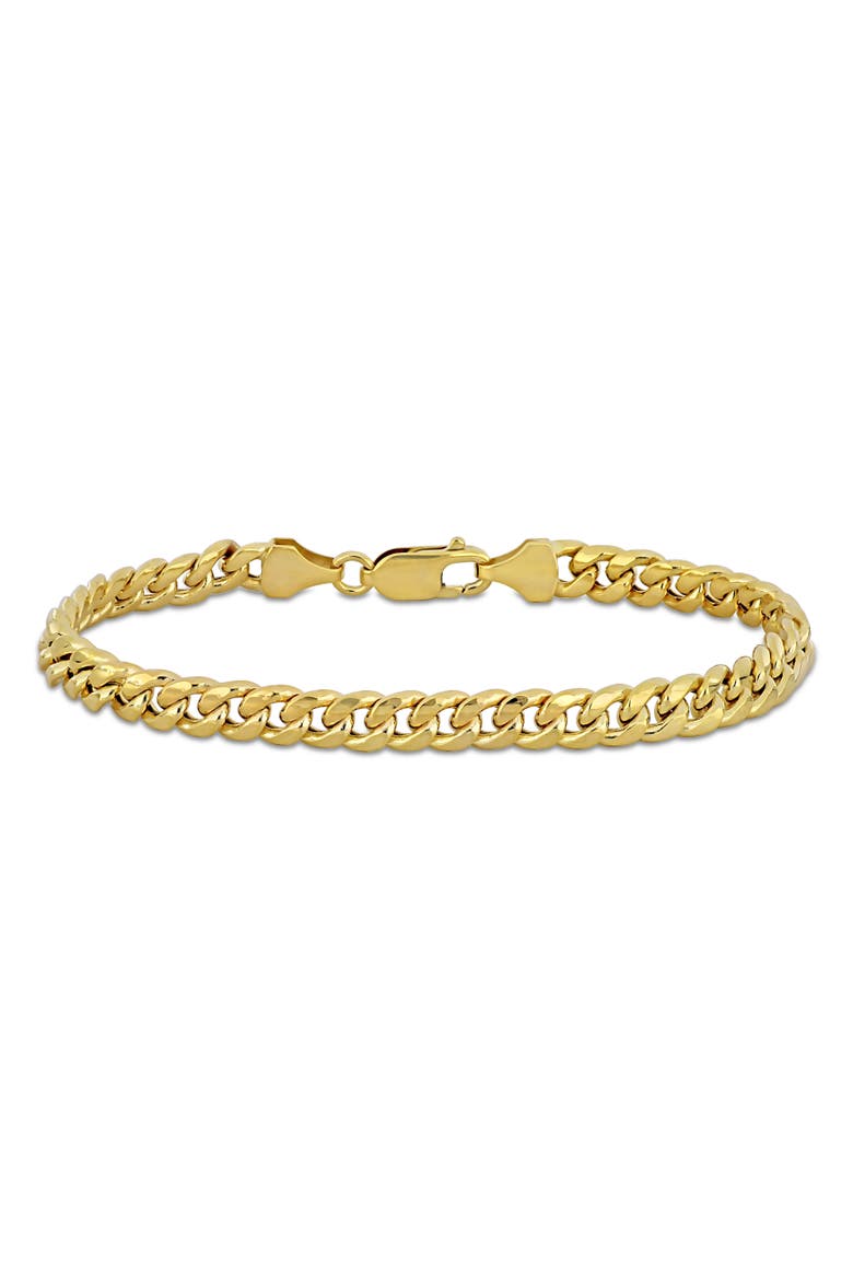 Miami Cuban Link Chain Bracelet 10k Gold, Main, color, Yellow Gold