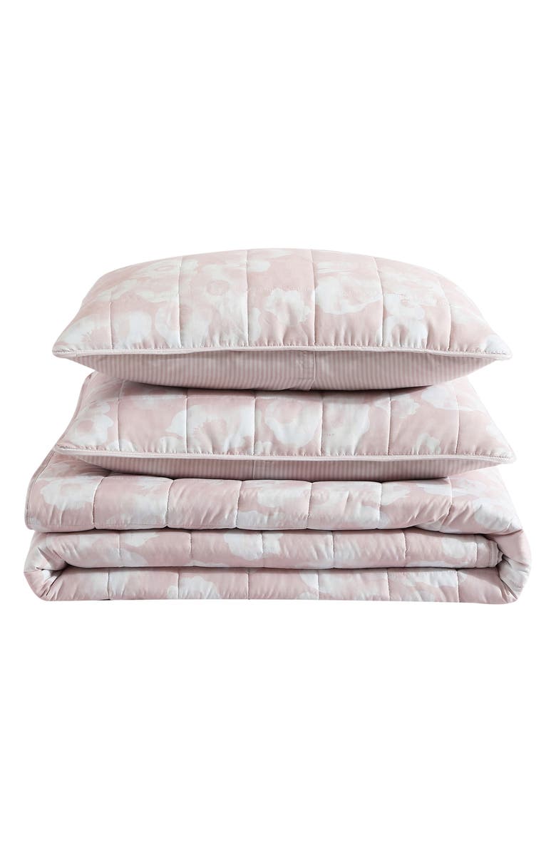 Kenneth Cole New York Madison Floral Quilt & Sham Set, Main, color, 