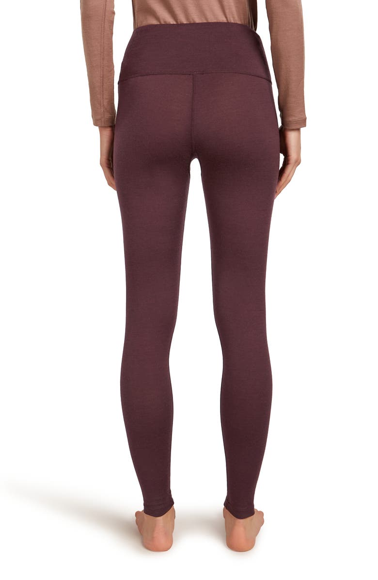 Icebreaker 200 Oasis High Waist Leggings, Alternate, color, Java