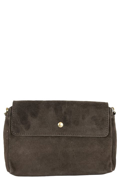 Suede Crossbody Bag