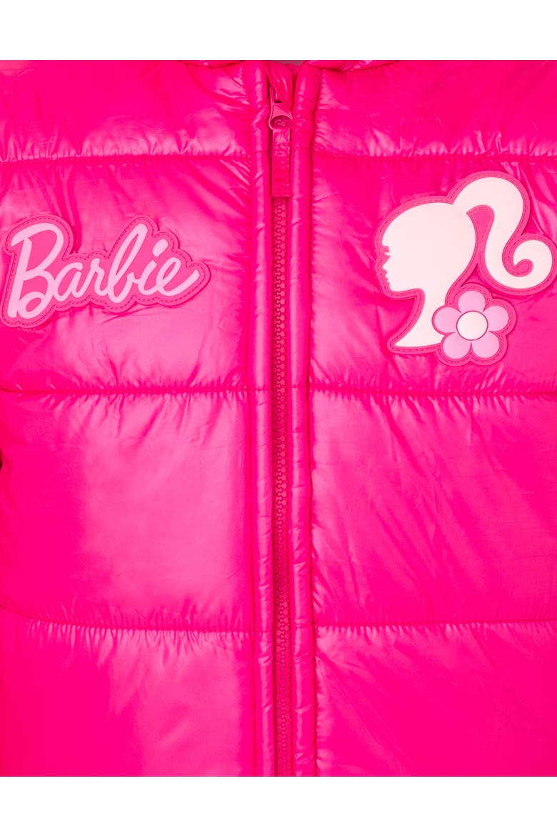 Hooded Puffer Jacket, Alternate, color, Barbie Pink
