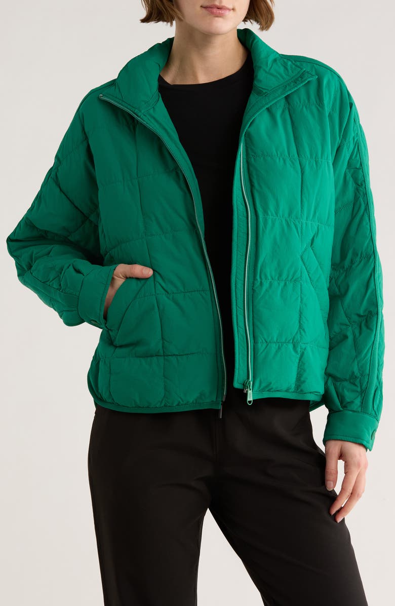 Free People FP Movement Pippa Packable Puffer Jacket, Main, color, Green Glow