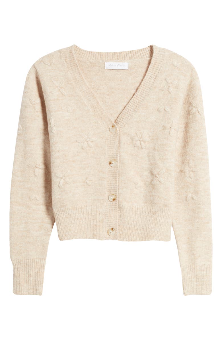 All in Favor Embroidered Flower Cardigan, Main, color,