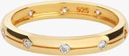 Bearfruit Jewelry Sterling Silver 18k Gold Plated Sabrina Ring Delicate Modern Dainty