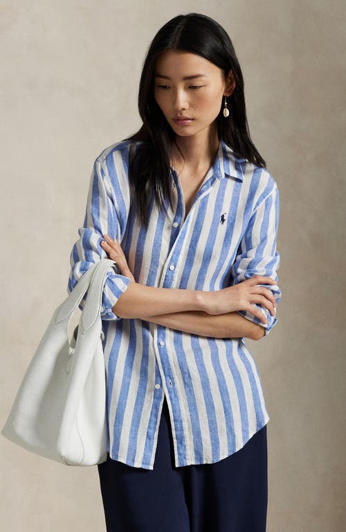 Polo Ralph Lauren Classic Fit Stripe Linen Button-up Shirt