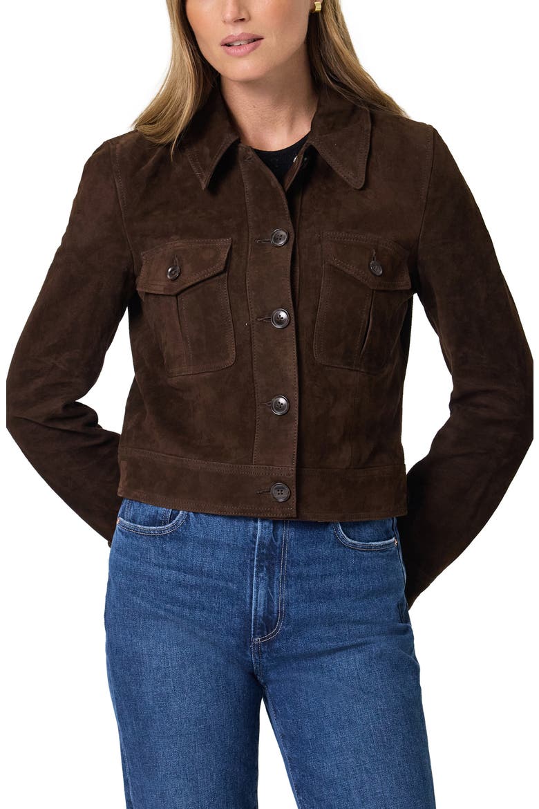 Feyd Suede Jacket, Alternate, color, CHOCOLATE BROWN