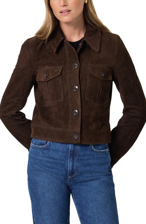 Paige Feyd Suede Jacket In Brown