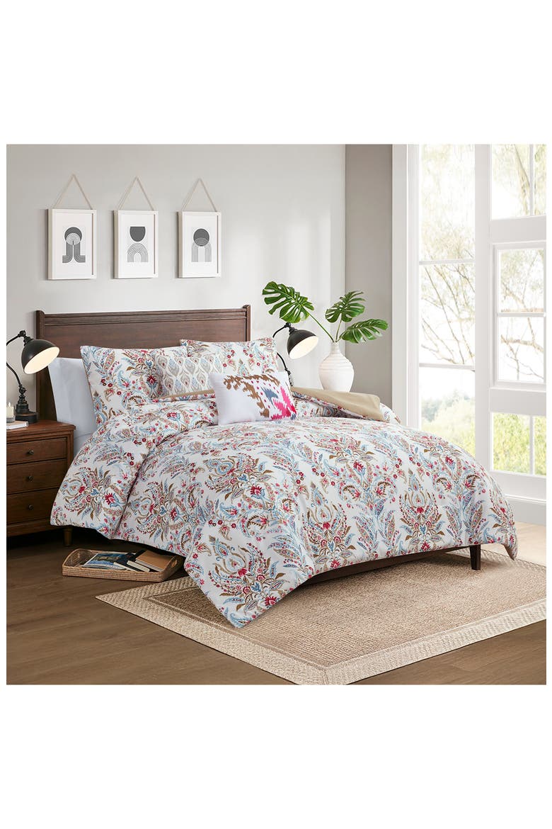 5-Piece Comforter Set, Main, color, BLUE/ RED