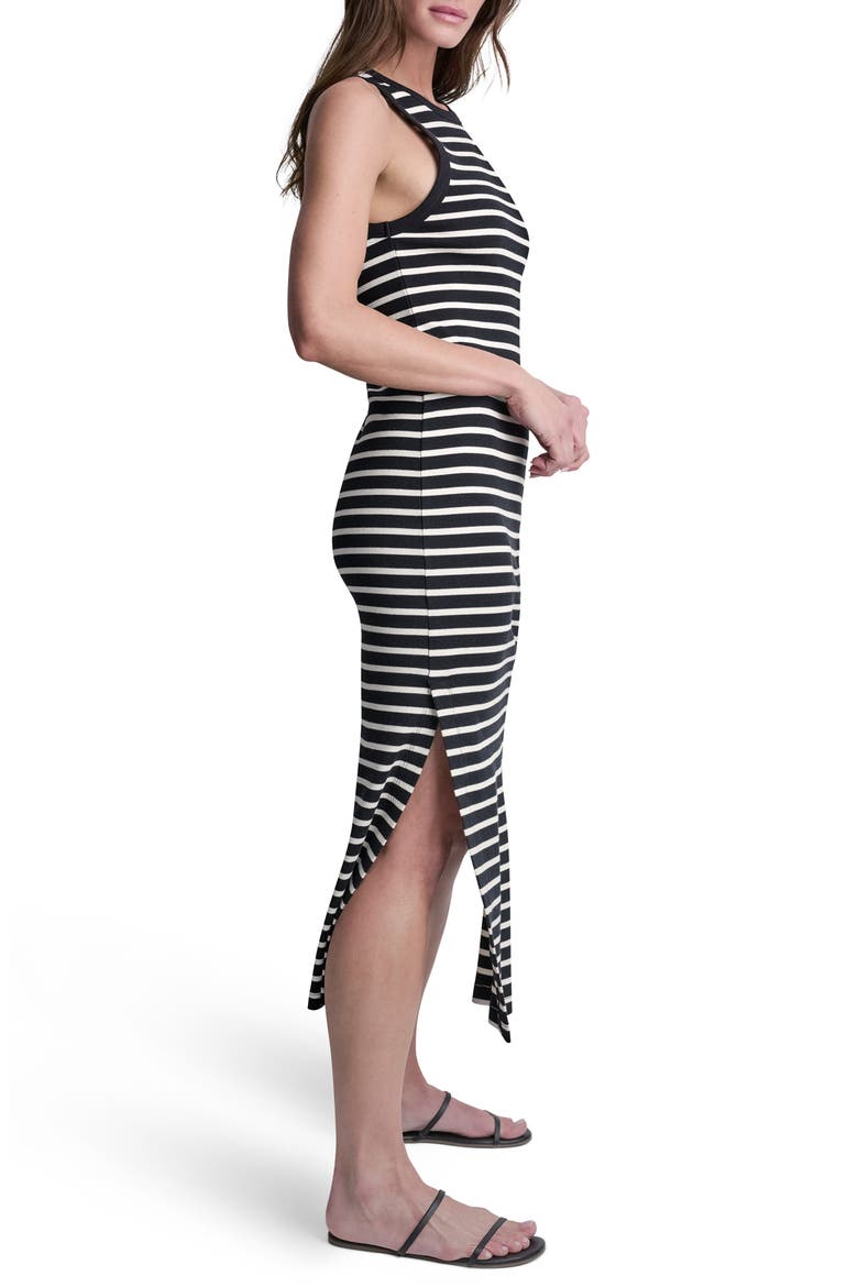 Tank Maxi Dress, Alternate, color, BLK/ EGGNOG