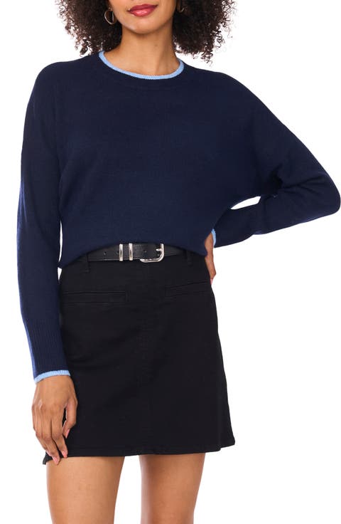 Tipped Crewneck Sweater