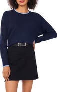 Vince Camuto Tipped Crewneck Sweater