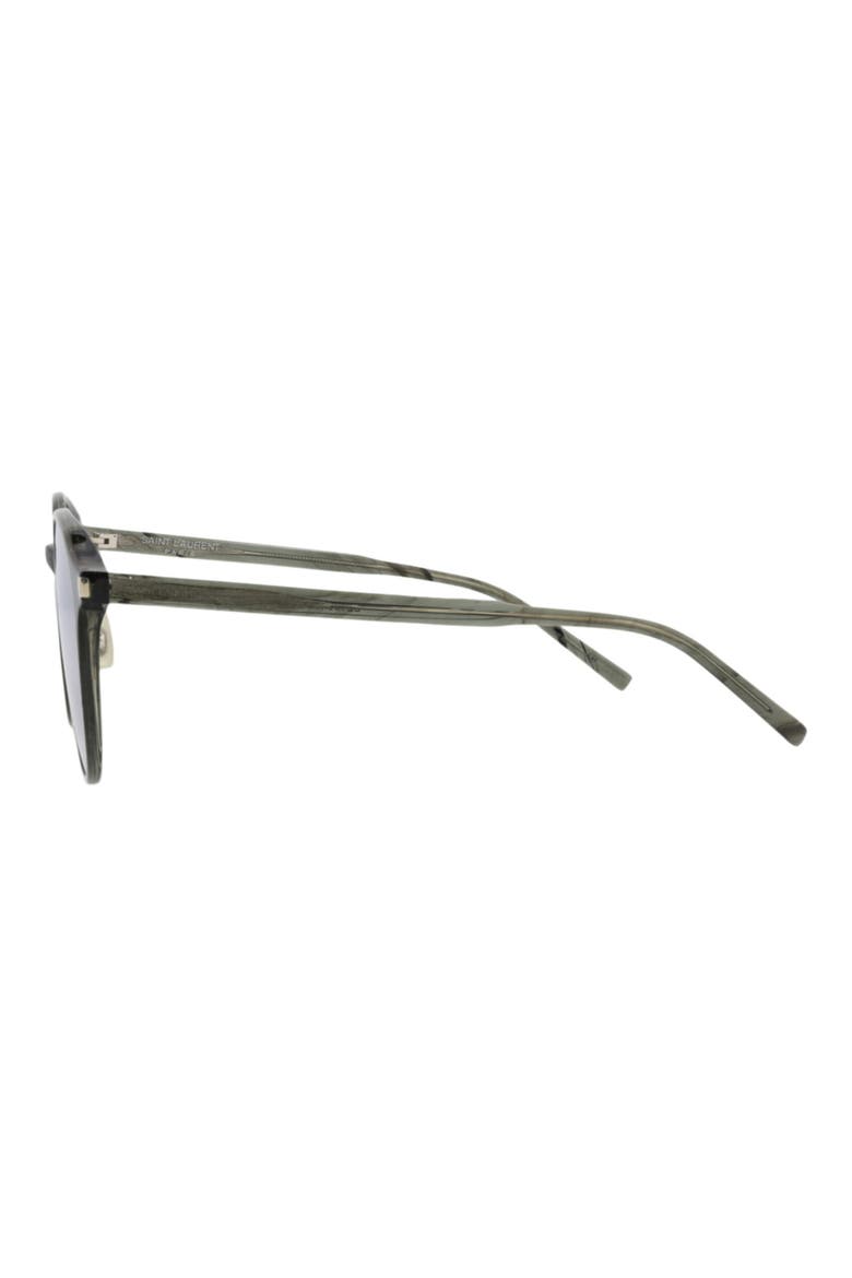 56mm Round Sunglasses, Alternate, color, GREY GREY SILVER