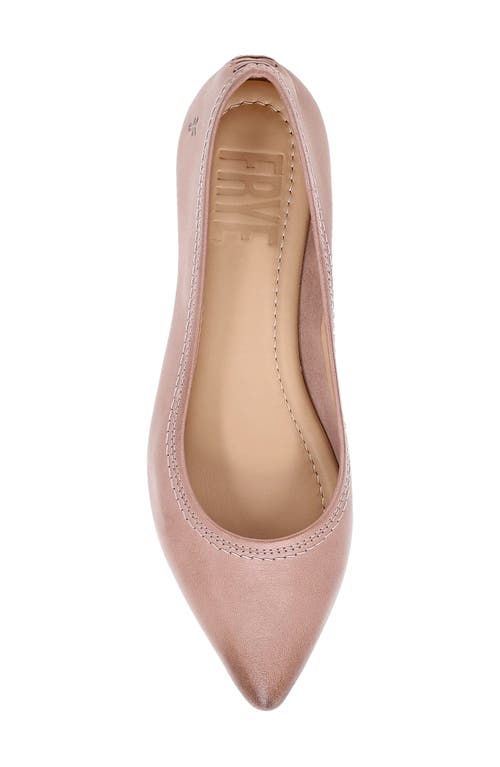 Frye Heather Pointed Toe Ballet Flat In Woodrose