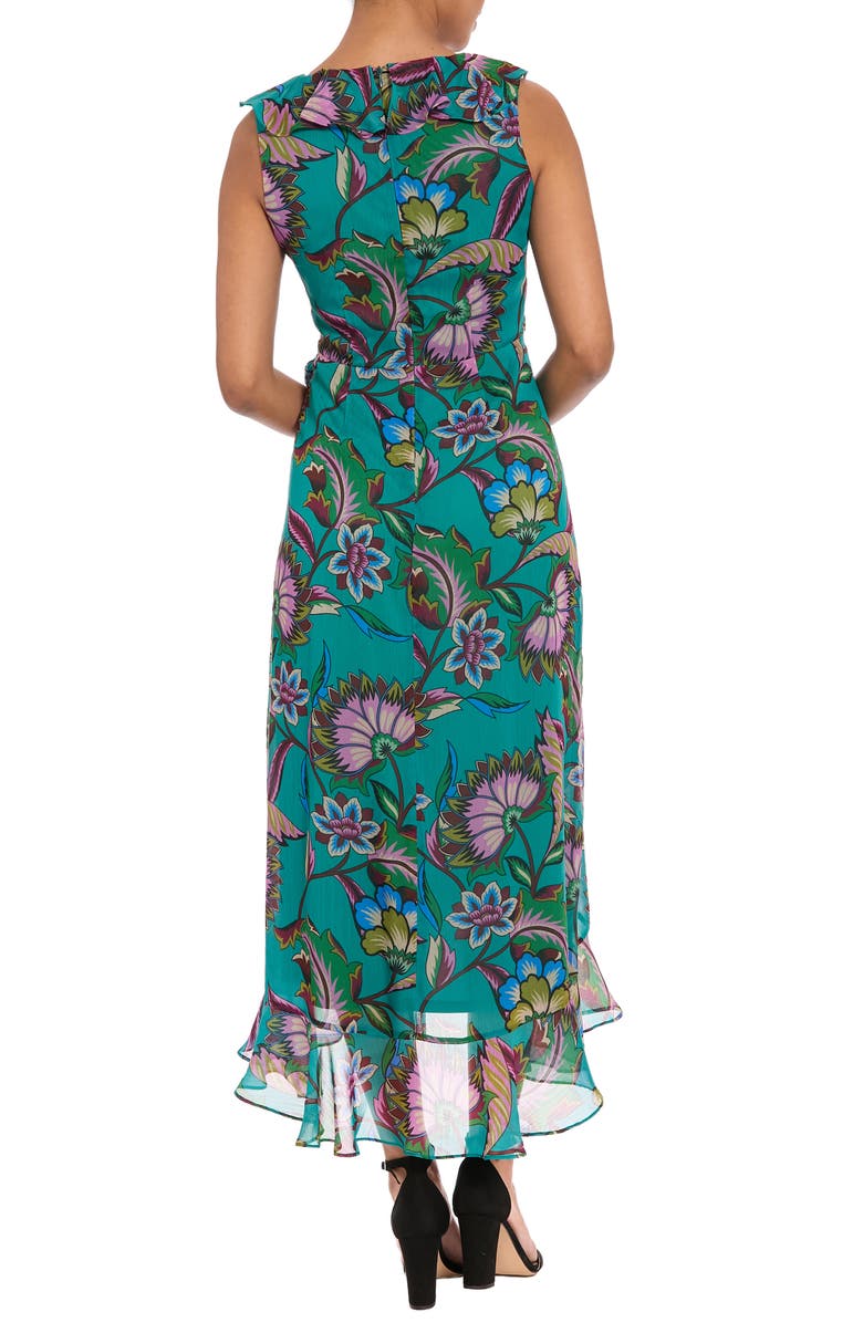 London Times Ruffle Faux Wrap Midi Dress, Alternate, color,