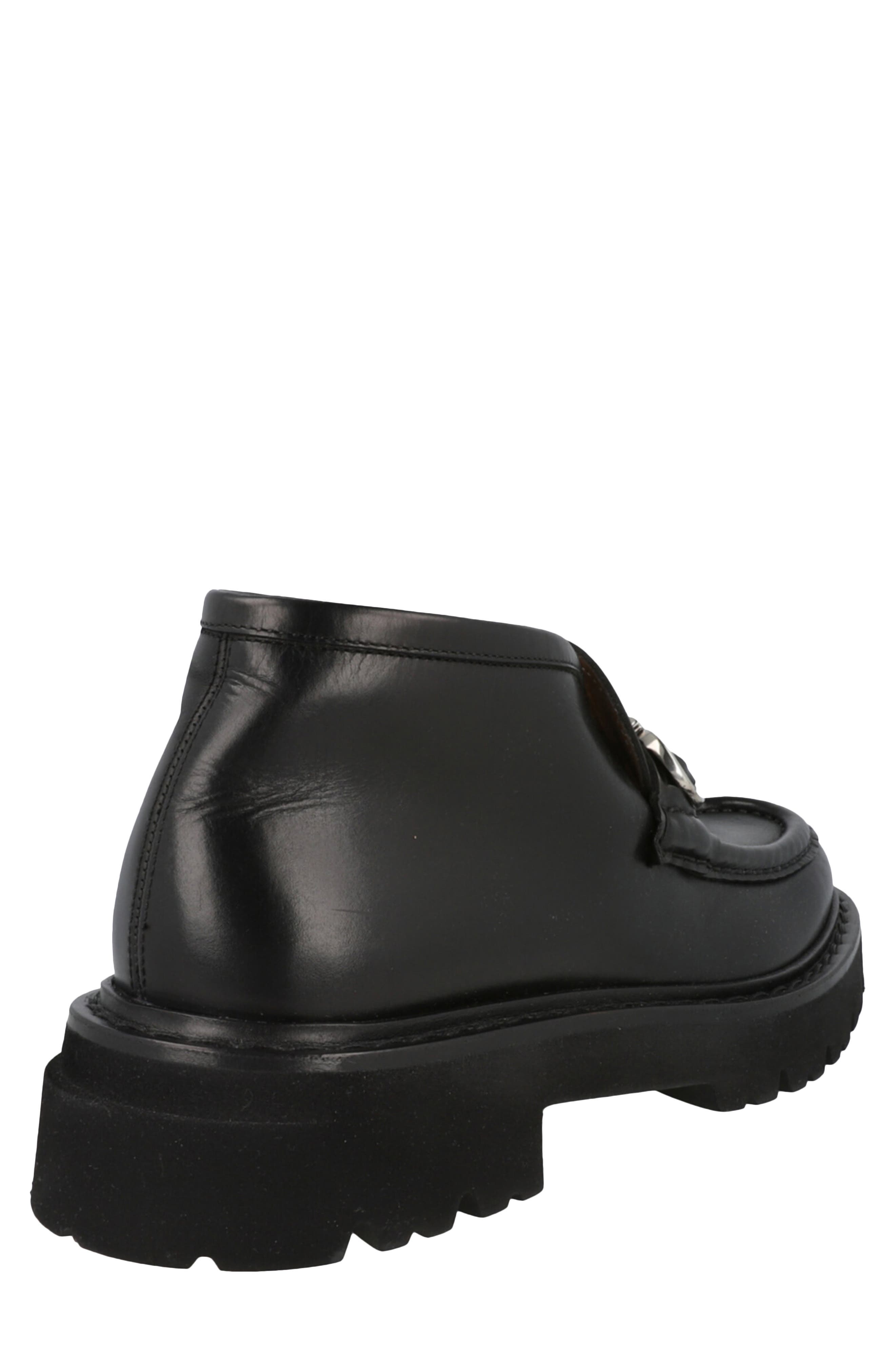 FERRAGAMO Geffer 2 Gancini Lug Sole Loafer, Alternate, color, Black