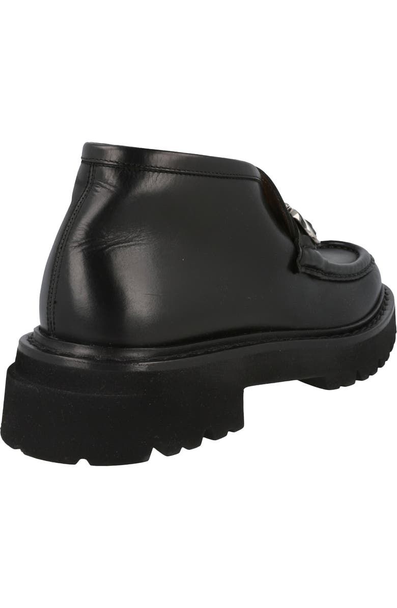 FERRAGAMO Geffer 2 Gancini Lug Sole Loafer, Alternate, color, Black