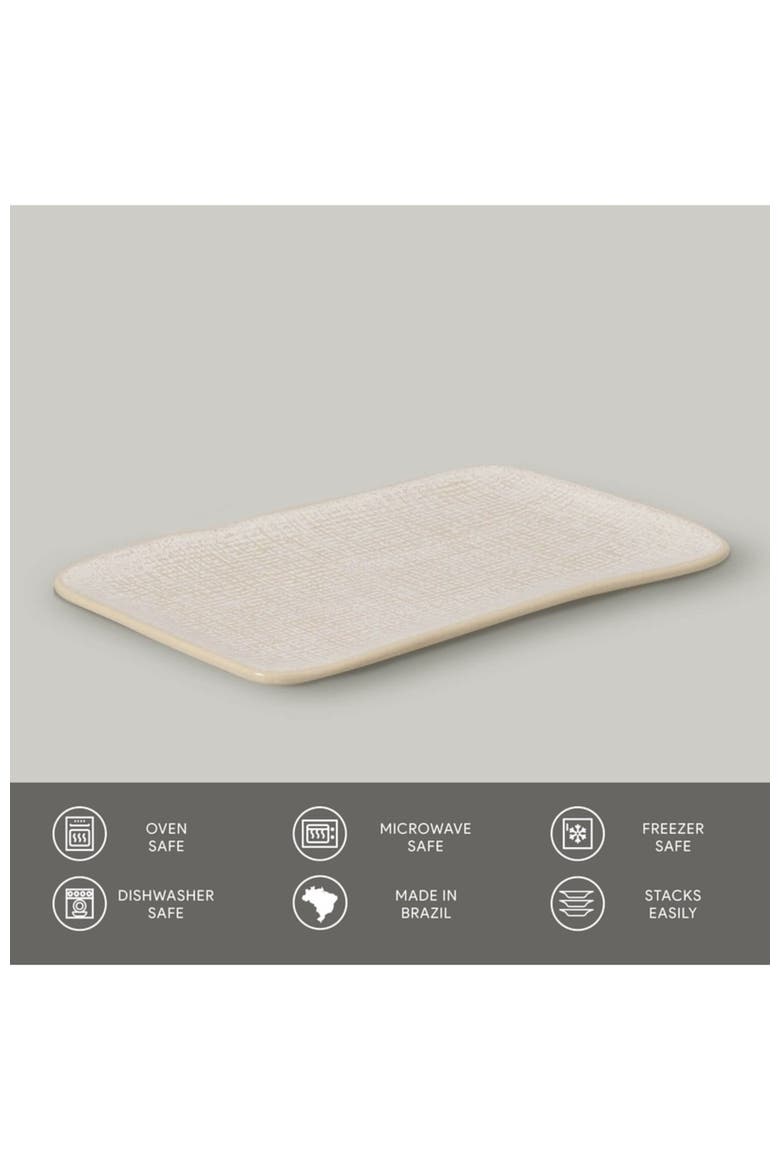 Rectangular Platter Juta Medium Set of 4, Alternate, color, Latte