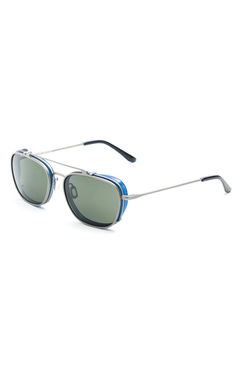 Vuarnet 54mm Optique Clip On Aviator Sunglasses, Alternate, color, 