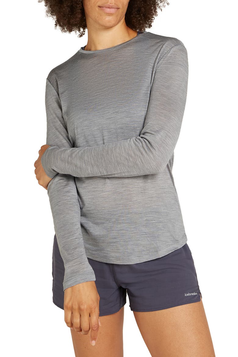 125 Cool-Lite Long Sleeve T-Shirt, Main, color, METRO HEATHER