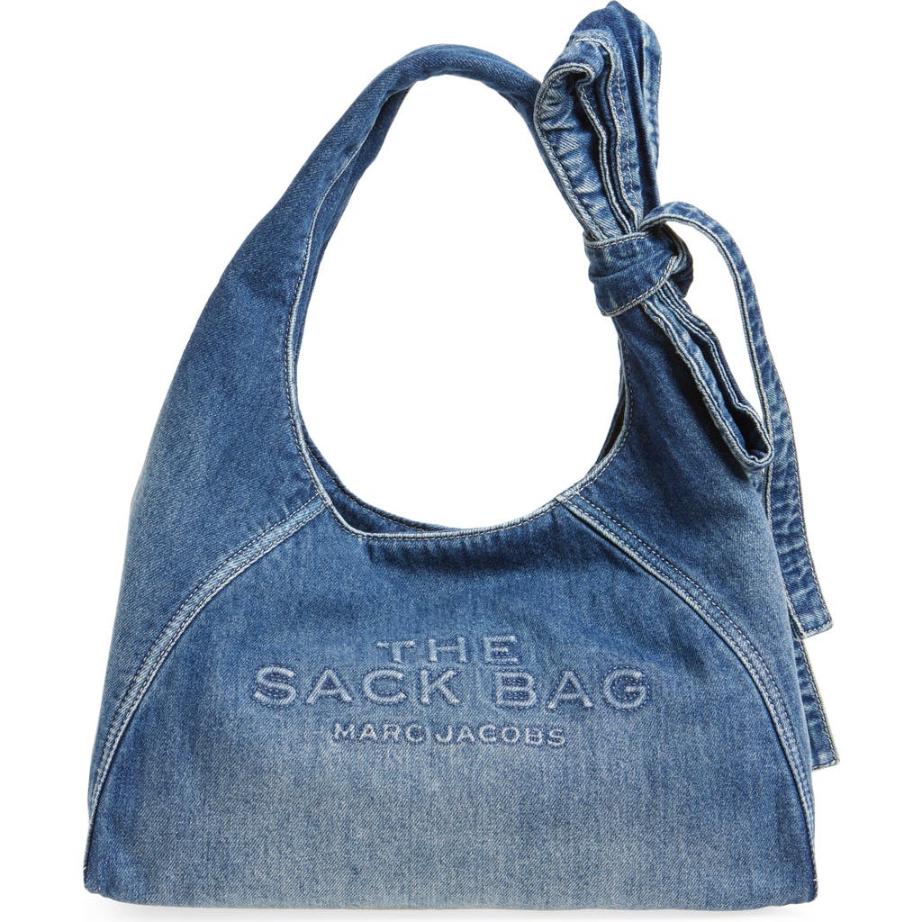 MARC JACOBS MARC JACOBS THE BOW DENIM SACK BAG