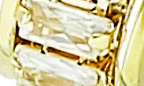 Panacea Cubic Zirconia J-hoop Earrings In Gold