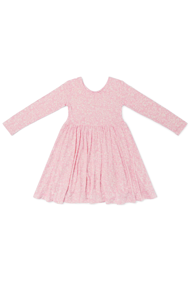 Long Sleeve Twirl Dress, Alternate, color, Petite Fleur