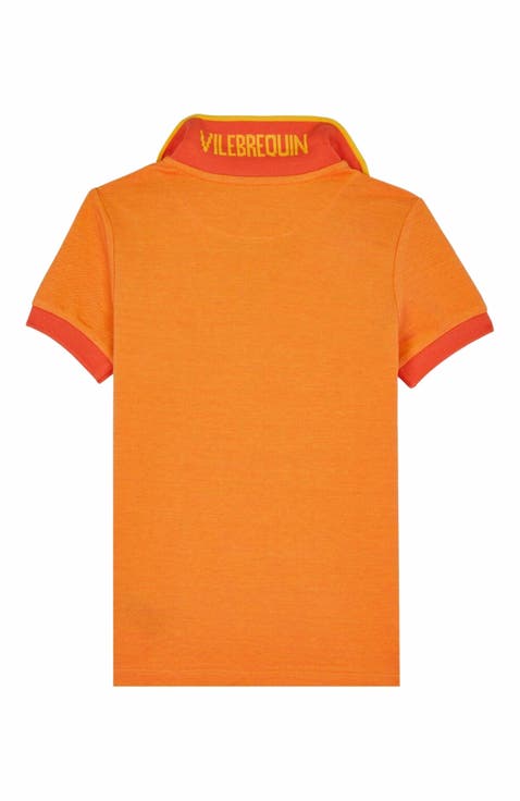 Kids' Cotton Two Tone Polo Shirt