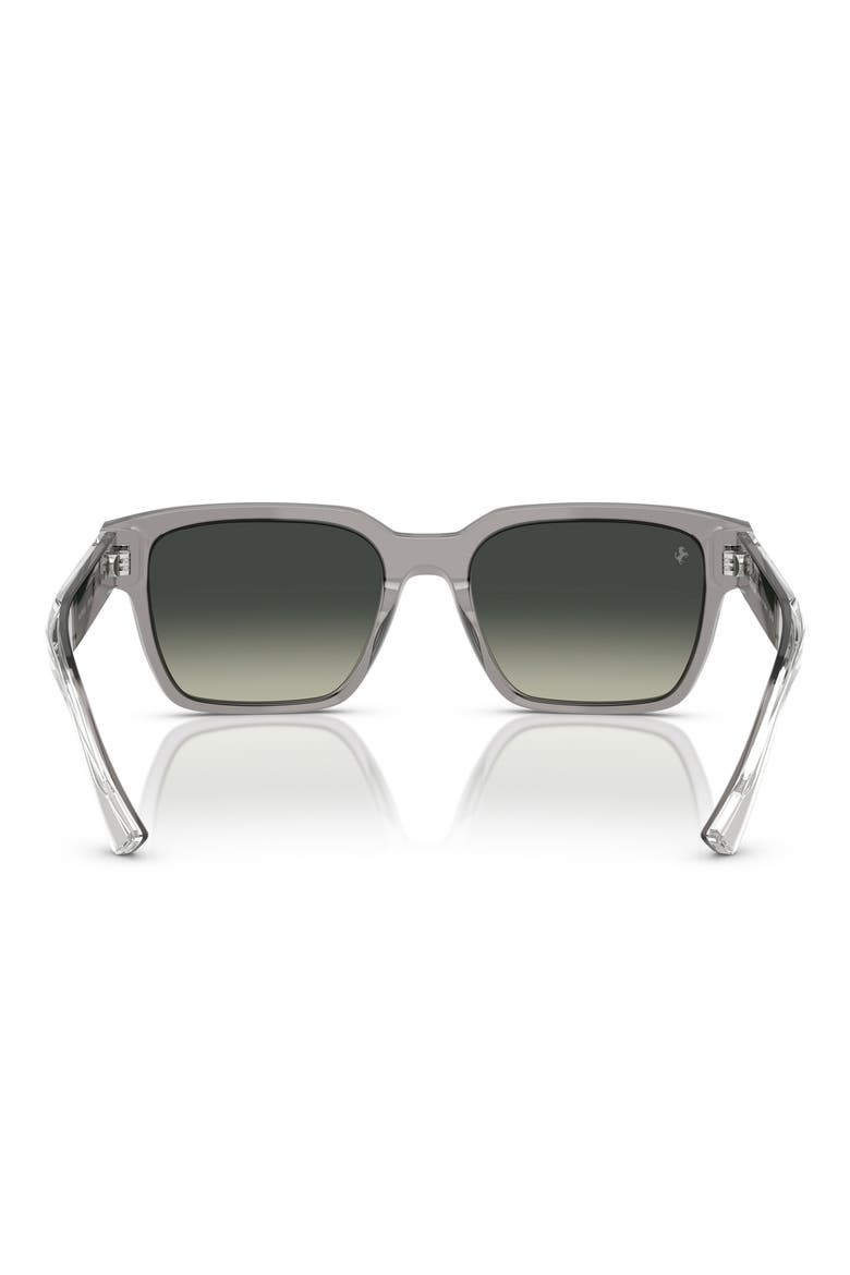 55mm Gradient Square Sunglasses, Alternate, color, GREY / GRADIENT GREY