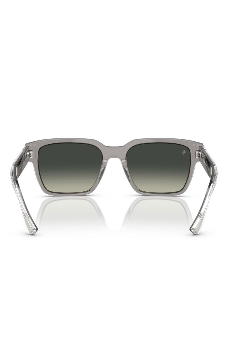 Scuderia Ferrari 55mm Gradient Square Sunglasses, Alternate, color, Grey / Gradient Grey