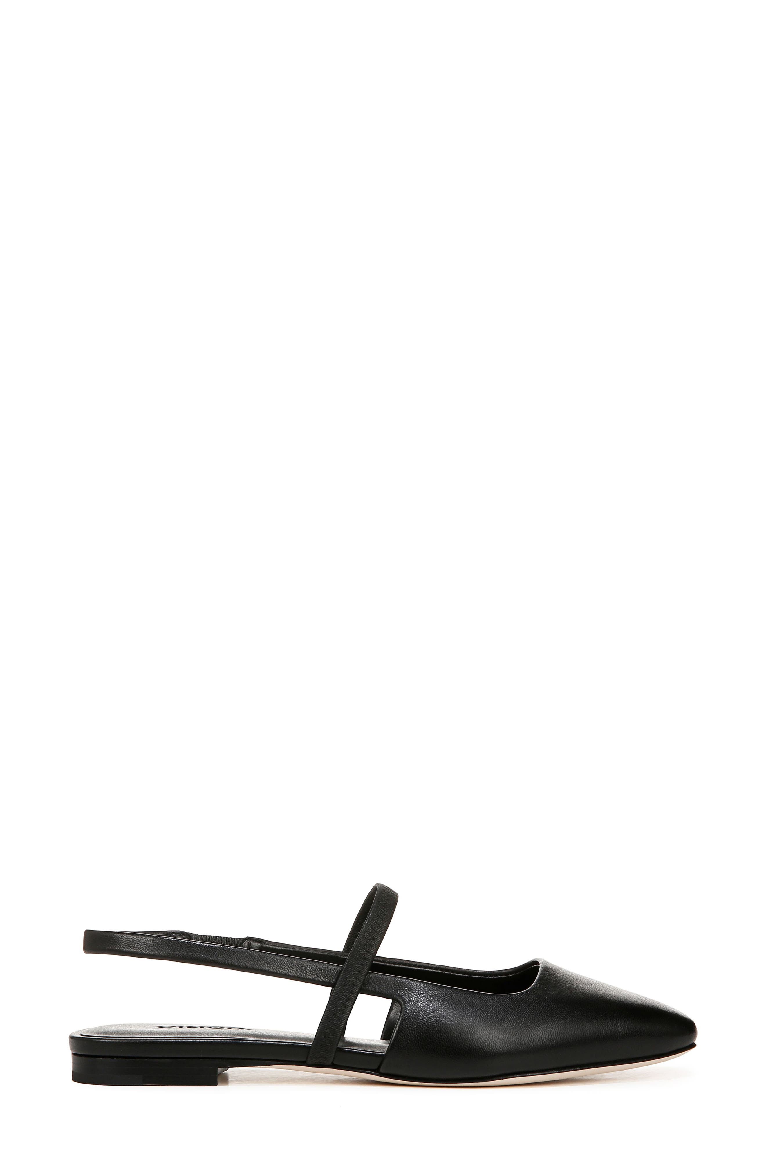 Vince Bernice Slingback Flat, Alternate, color, Black