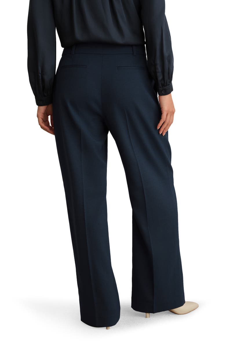 HOBBS LONDON Lauren Wide Pants, Alternate, color, Dark Slate Blue