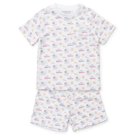 Lila & Hayes Boys Walker Shorts Set - Patriotic Jeeps