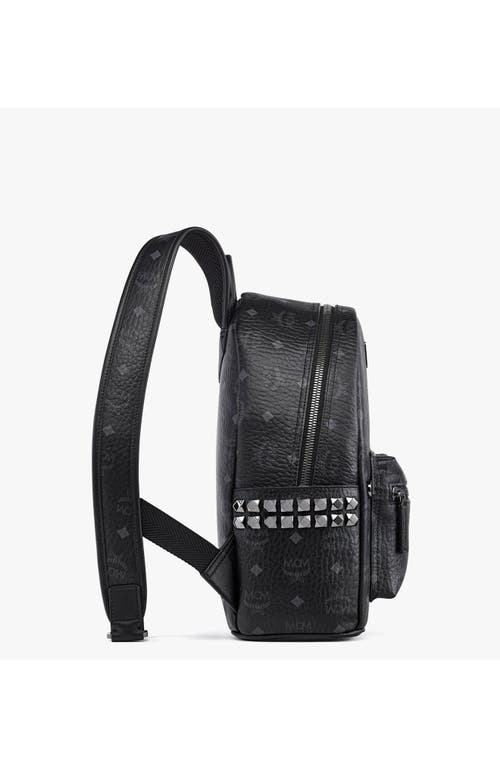 Mcm Stark Side Studs Backpack In Black