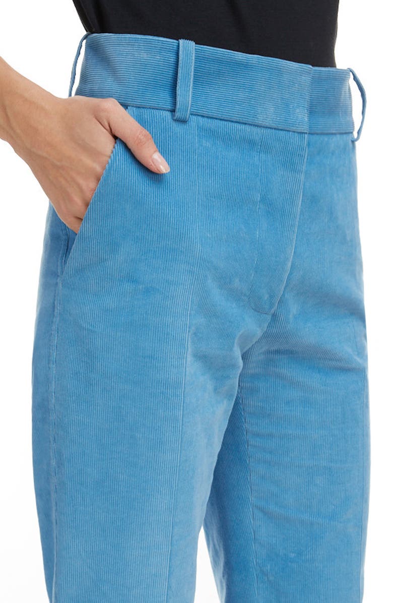 Victoria Beckham High Waist Straight Leg Corduroy Pants, Alternate, color,