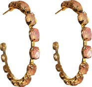MacRae & Co. Crystal Hoop Earrings