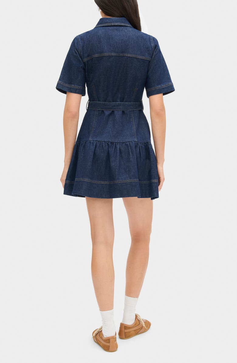 ALIGNE Amanda Belted Denim Dress, Alternate, color, Indigo